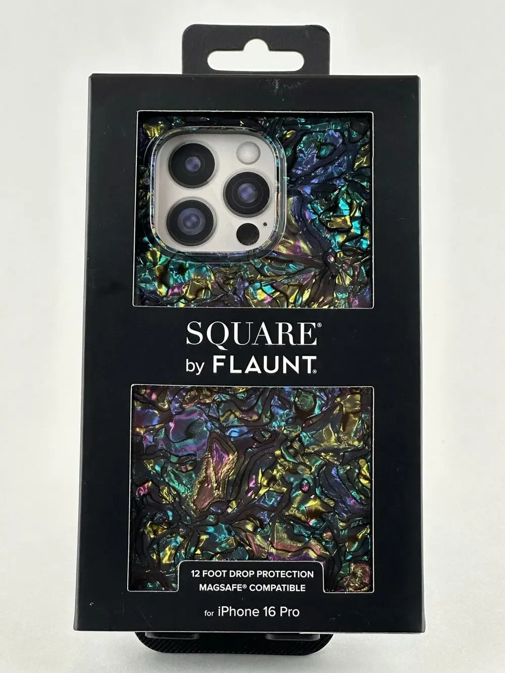 Square by Flaunt iPhone 16 Pro Multicolor Abalone Shell Case NWT MSRP: $55.00